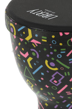 GEWA Liberty Serie Nestable djembe 8", Motiv Crazy Neon