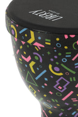 GEWA Liberty Serie Nestable djembe 8", Motiv Crazy Neon
