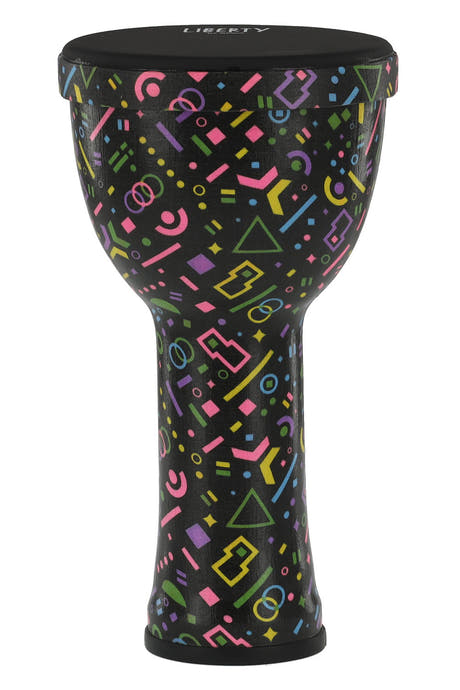GEWA Liberty Serie Nestable djembe 8", Motiv Crazy Neon