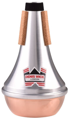 Denis Wick 5504C Straight-Dämpfer für Trompete, Boden aus Kupfer