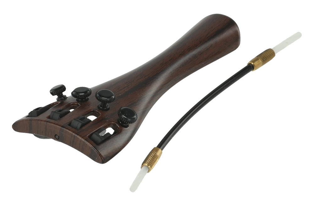 Wittner Saitenhalter für Geigen 1/4, 4 Feinstimmer, Palisanderfarbe