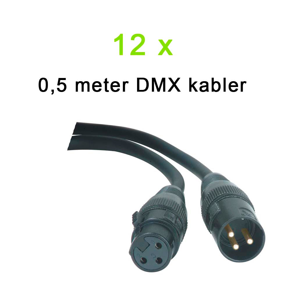 DMX-Kabel Paket (12x0,5m)