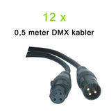 DMX-Kabel Paket (12x0,5m)