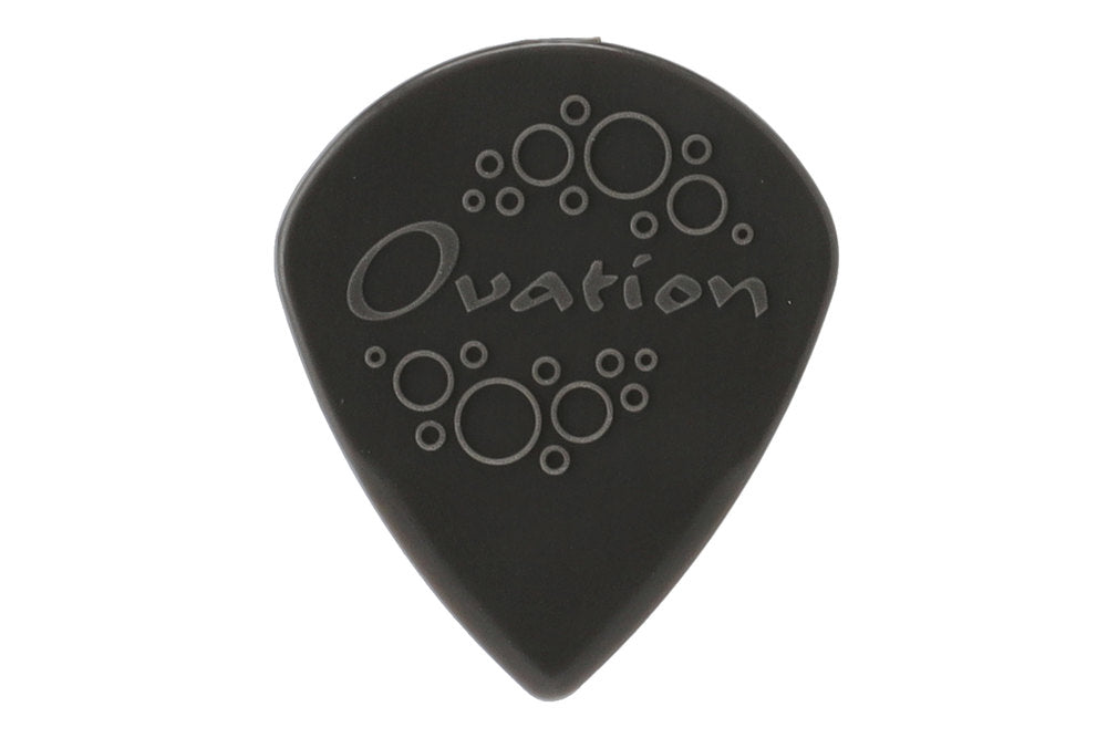 Ovation Diamond Grip Sharp Tip Plektren 1,40 mm, onyx black, 7 Stück