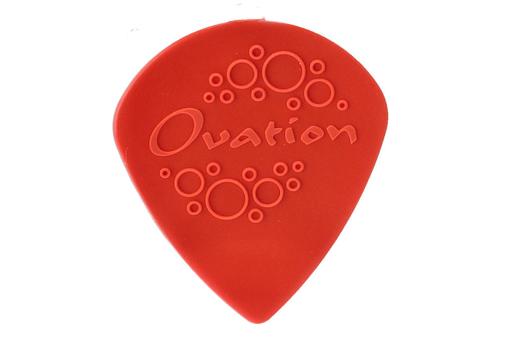 Ovation Diamond Grip Sharp Tip Plektren 0,73 mm, red, 7 Stk.
