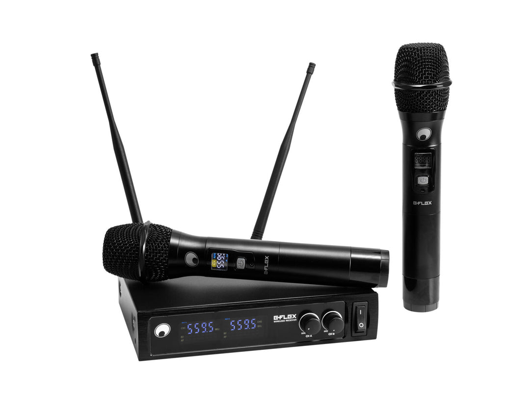 OMNITRONIC UHF E-FLEX 2, Drahtloses Mikrofon-System 559-575 MHz