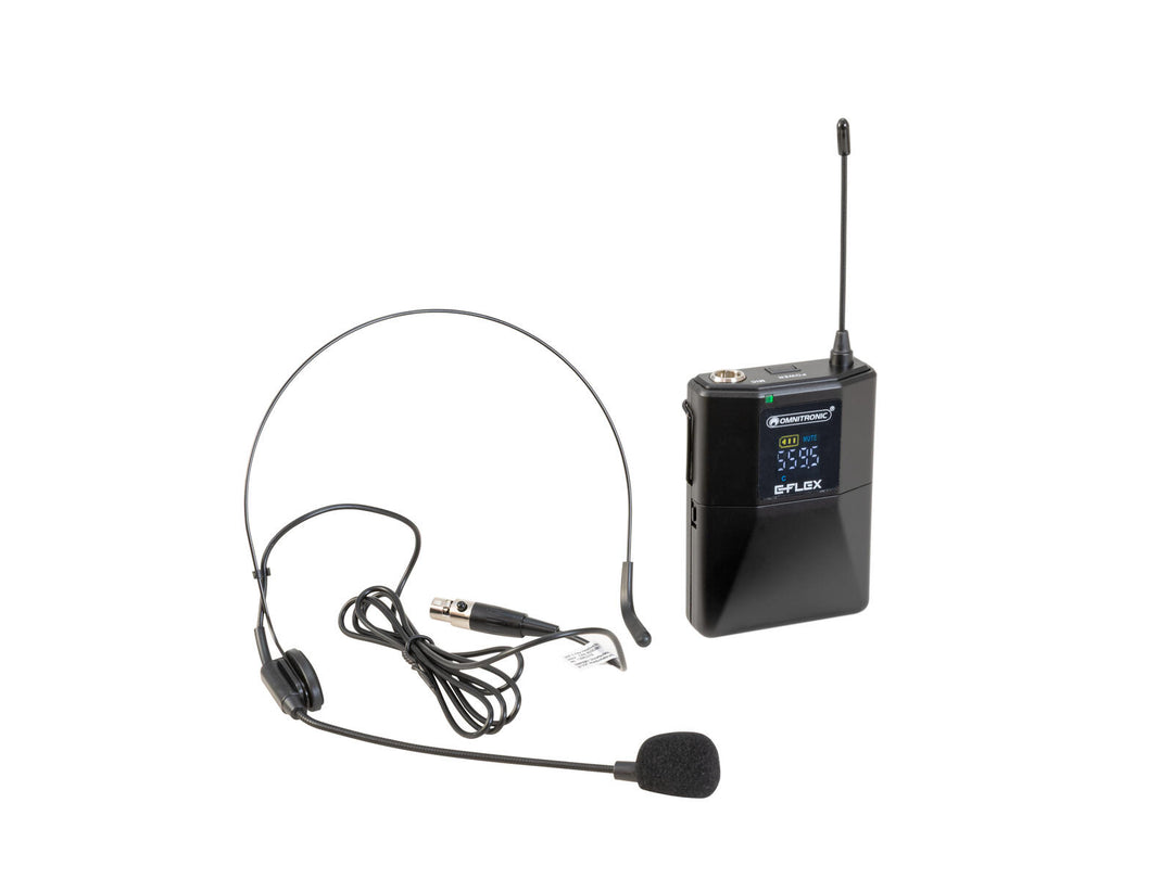 OMNITRONIC UHF E-FLEX Taschensender 559-575 MHz