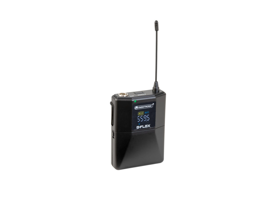 OMNITRONIC UHF E-FLEX Taschensender 559-575 MHz