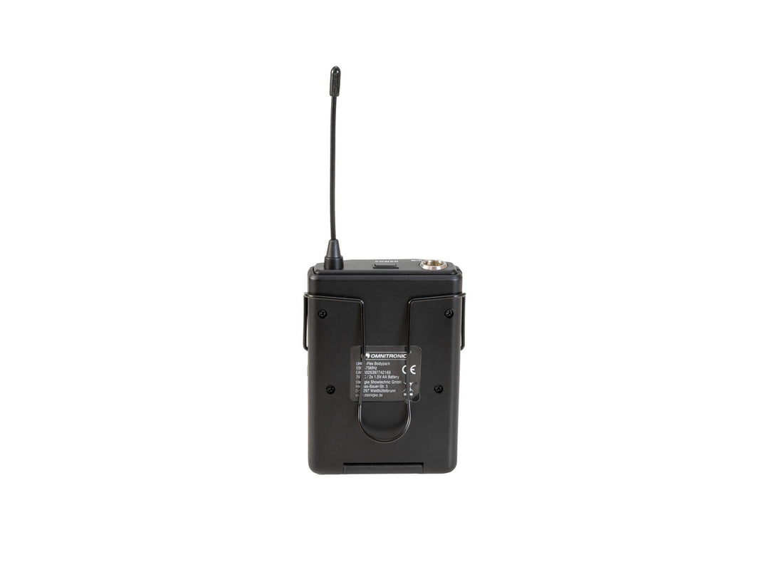 OMNITRONIC UHF E-FLEX Taschensender 559-575 MHz