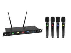 OMNITRONIC UHF-604 4-Kanal-Funkmikrofonsystem 520-554 MHz