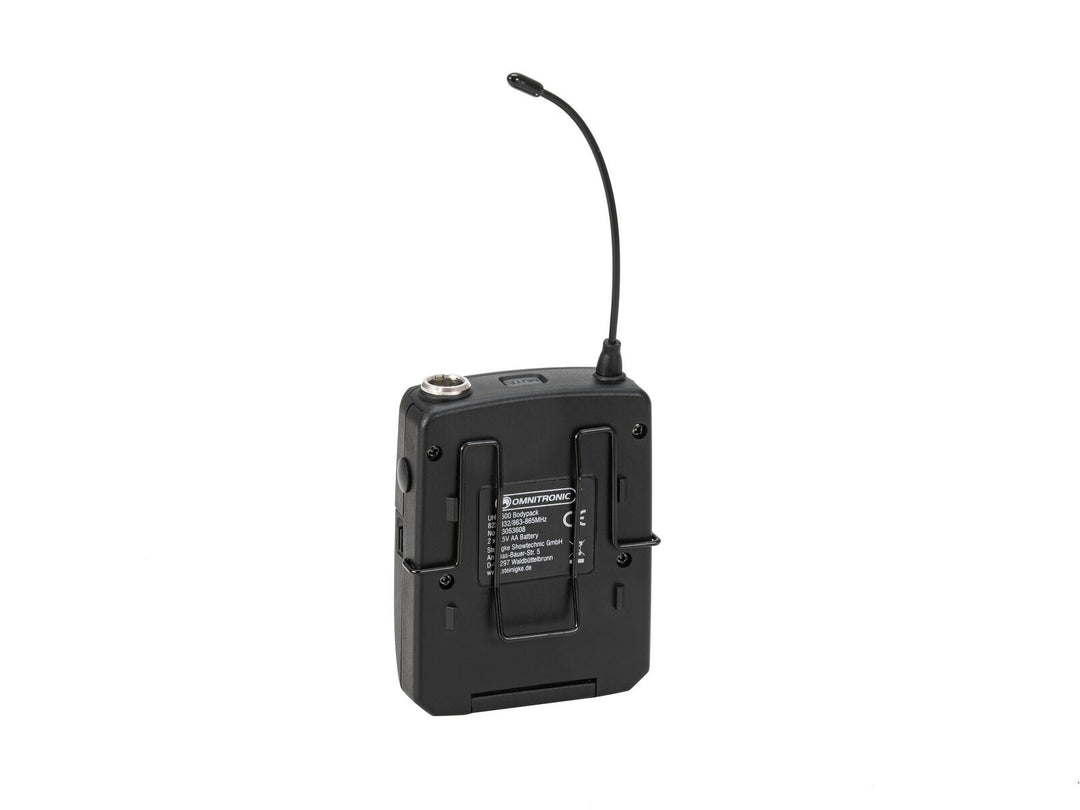 OMNITRONIC UHF-600 Taschensender 823-832/863-865 MHz