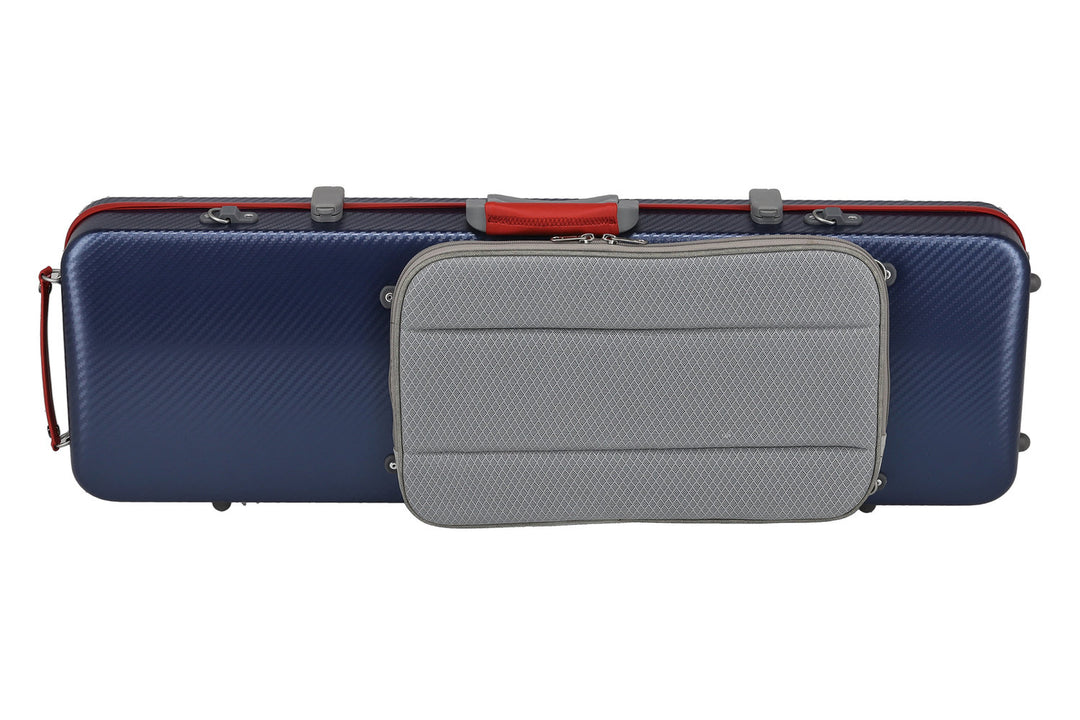 PURE GEWA Geigen case Polycarbonat FUN - 4/4 - 1/2 (Blau / Black)