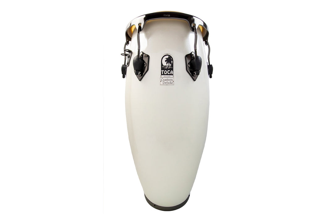 Toca Conga Fiberglass Magarita Blanca, Black Chrome - Quinto (4611FMB)