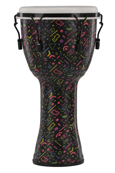 GEWA Liberty Series djembe 12", mechanische Stimmung, Motiv Crazy Neon