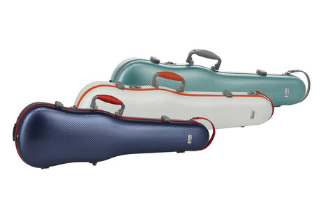 PURE GEWA Formgeformte Geigen cases Polycarbonat FUN - 4/4 - 1/2 (Blue / Black)