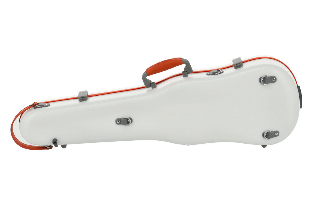 PURE GEWA Formgeformte Geigen cases Polycarbonat FUN - 4/4 - 1/2 (White / Blacj)