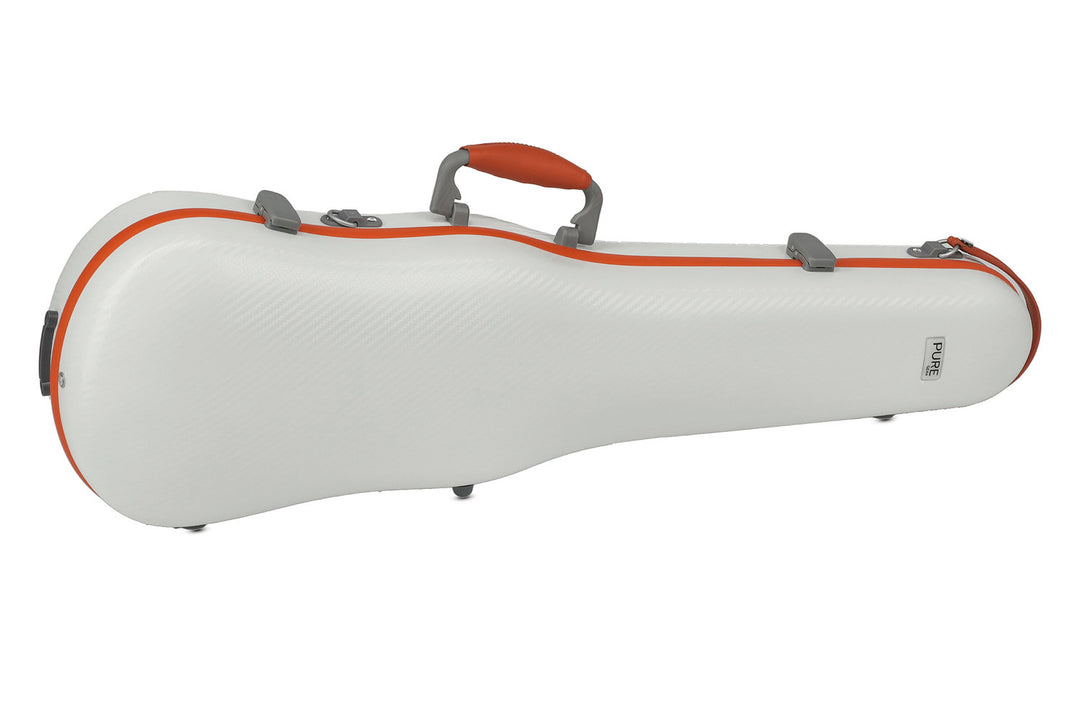 PURE GEWA Formgeformte Geigen cases Polycarbonat FUN - 4/4 - 1/2 (White / Blacj)