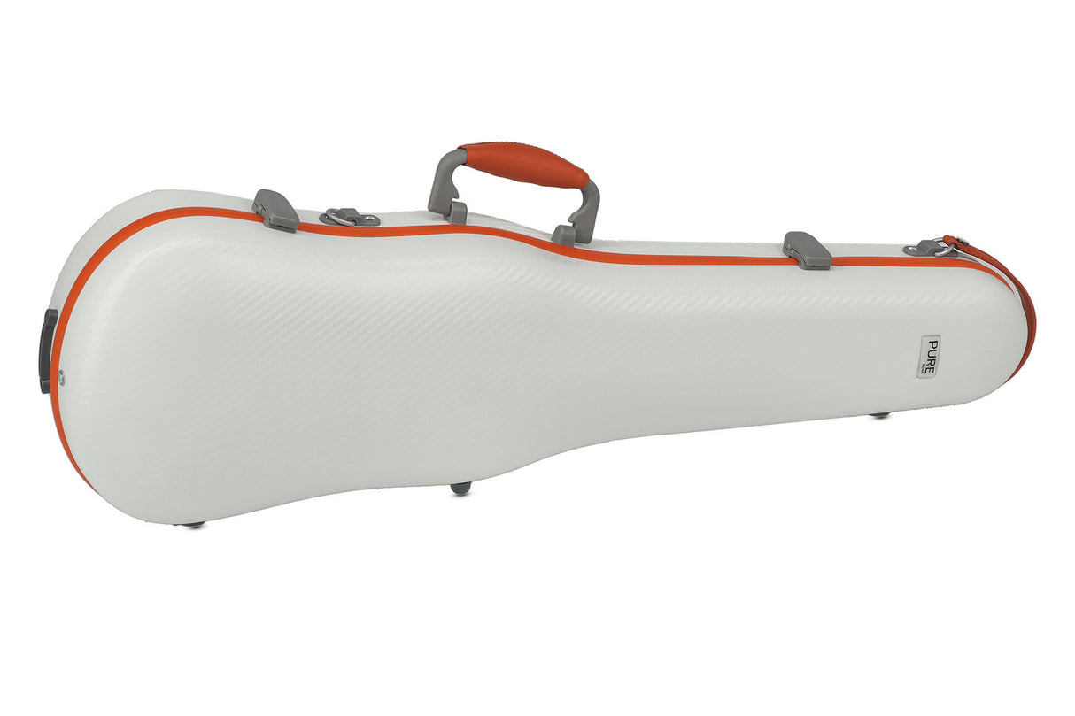 PURE GEWA Formgeformte Geigen cases Polycarbonat FUN - 4/4 - 1/2 (White / Blacj)