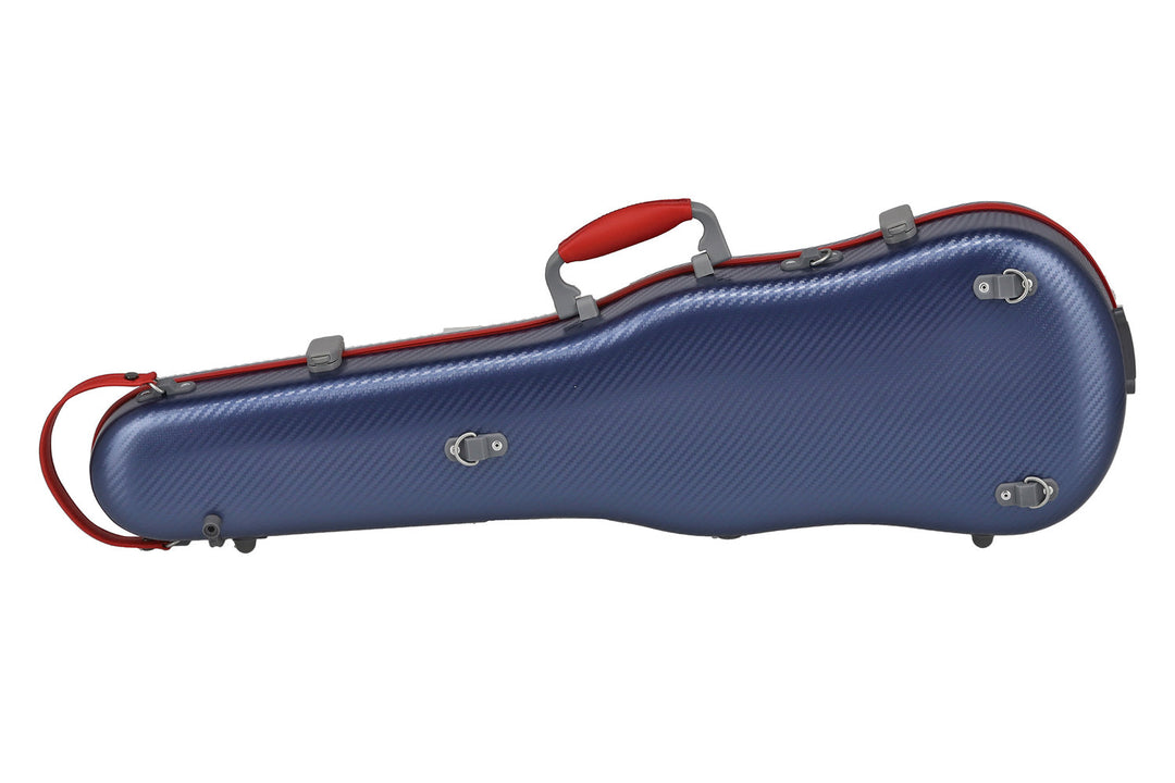 PURE GEWA Formgeformte Geigen cases Polycarbonat FUN - 4/4 - 1/2 (Blue / Black)