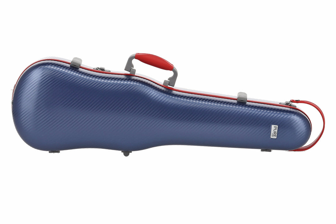 PURE GEWA Formgeformte Geigen cases Polycarbonat FUN - 4/4 - 1/2 (Blue / Black)