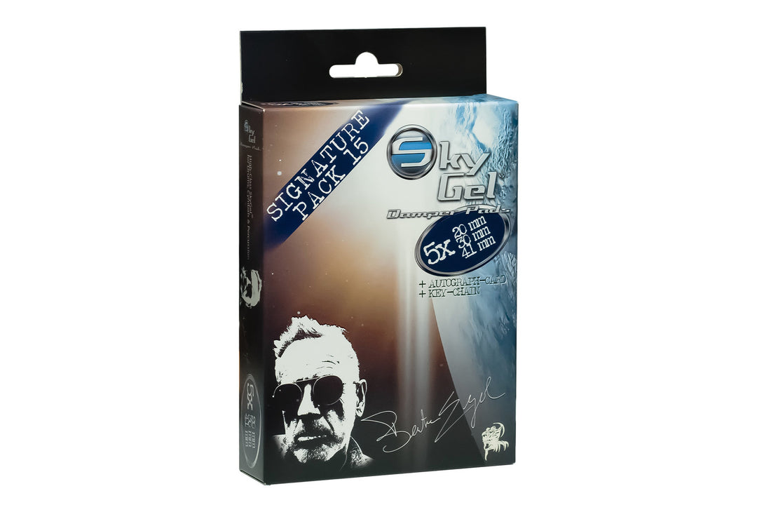 SKY Music Dämpfer Pads SkyGel Signature Edition Bertram Engel - Enzianblau (SG15BERGB)