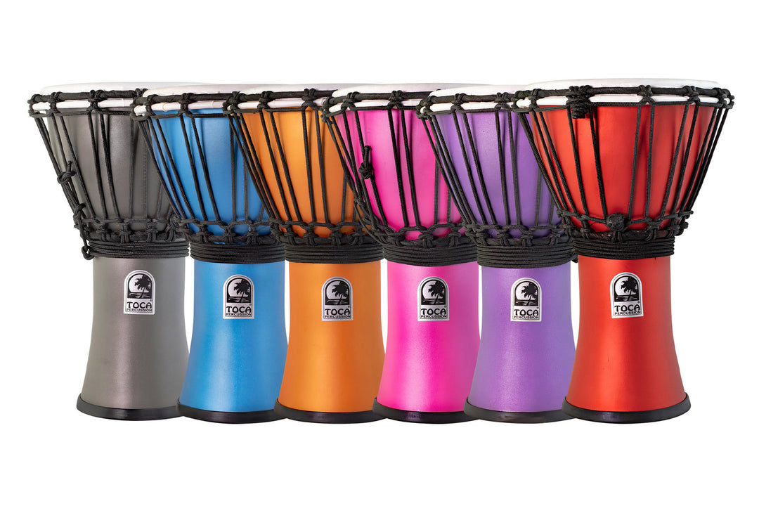 Toca Djembe Freestyle Colorsound Matt - TFCDJ-7MTPK (Set - 6 Teile)