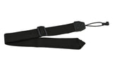 Fire & Stone Schalllochriemen für klassische gitarren, schwarzes Nylon, 50 mm