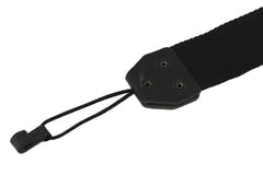 Fire & Stone Schalllochriemen für klassische gitarren, schwarzes Nylon, 50 mm
