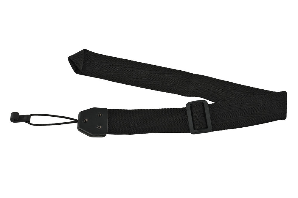 Fire & Stone Schalllochriemen für klassische gitarren, schwarzes Nylon, 50 mm