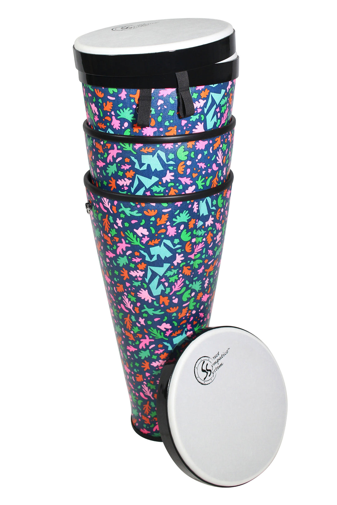 Toca Hand drum Sympatico Nesting Ashiko - TSSNA-3PCAD-FP (Set aus 3 Teilen)