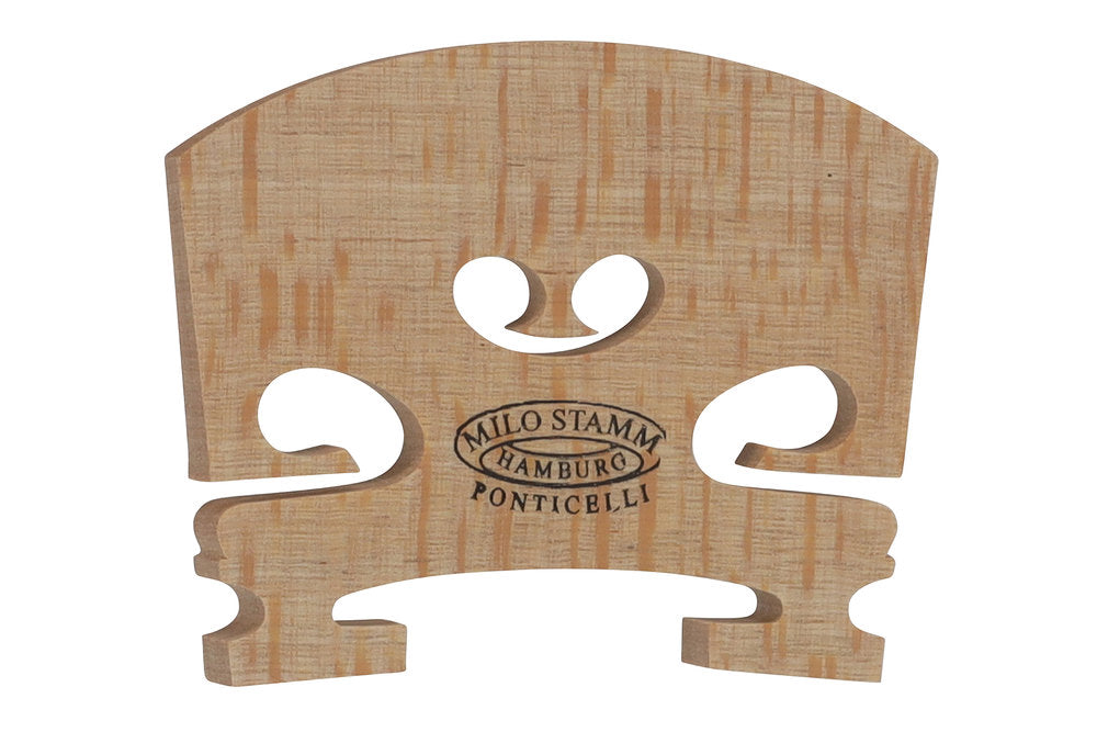 Milo Stamm Standard-Geigensteg Modell B, 4/4, niedriges Herz, 43 mm