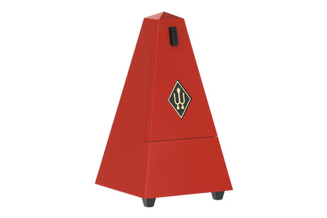 Wittner Metronom Pyramidenform - Dunkelrot matt 845201