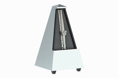 Wittner Metronom Pyramidenform - Silber matt glänzend 845202