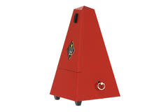 Wittner Metronom Pyramidenform - Dunkelrot matt 845201