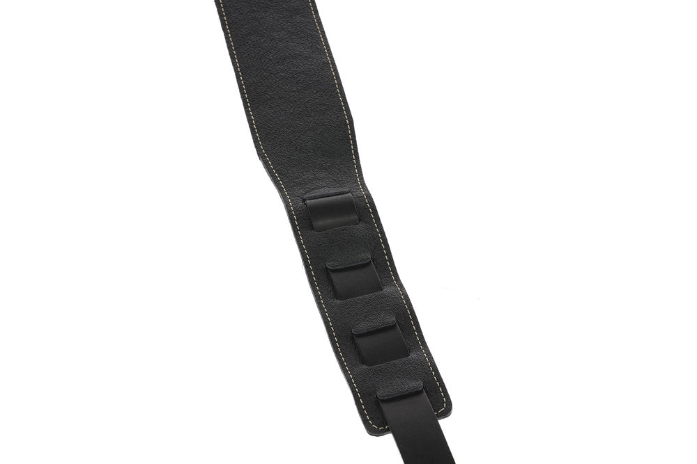 GEWA Premium Pattern 65 Gitarrengurt mit Security Locks, schwarz genarbt