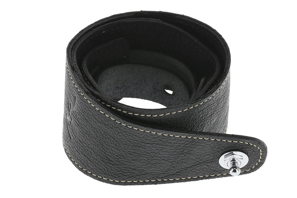 GEWA Premium Pattern 65 Gitarrengurt mit Security Locks, schwarz genarbt