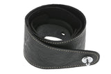 GEWA Premium Pattern 65 Gitarrengurt mit Security Locks, schwarz genarbt