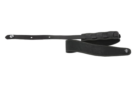 GEWA Premium Pattern 65 Gitarrengurt mit Security Locks, schwarz genarbt
