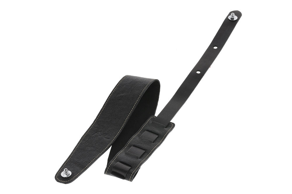 GEWA Premium Pattern 65 Gitarrengurt mit Security Locks, schwarz genarbt