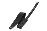 GEWA Premium Pattern 65 Gitarrengurt mit Security Locks, schwarz genarbt