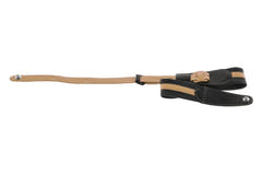 GEWA Gitarren Gurte Prestige 65 gepolsterte Security Locks - black punctured/braun