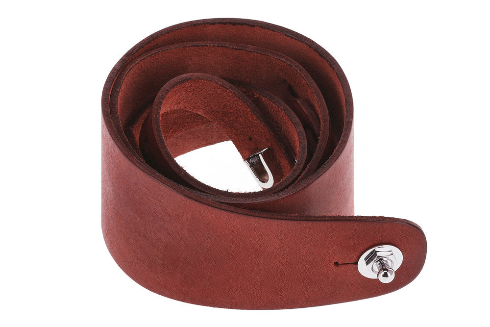 GEWA Premium Plain 70 Gitarrengurt mit Security Locks, rotbraun