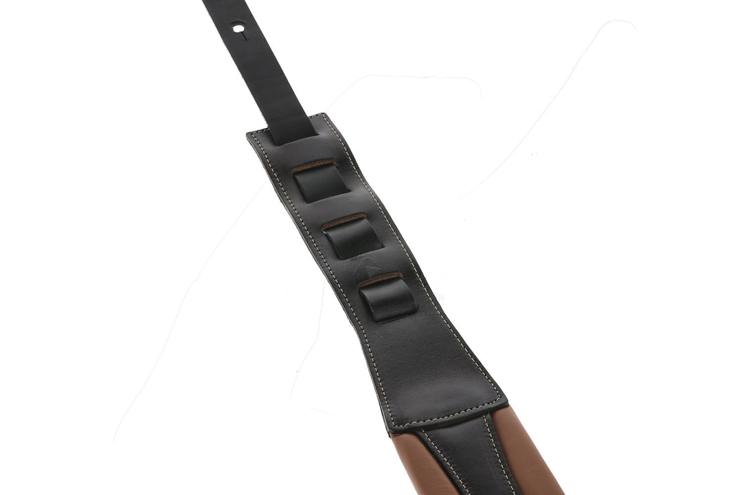 GEWA Gitarren Gurte Prestige 85 gepolstert Security Locks - braun/black