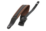 GEWA Gitarren Gurte Prestige 85 gepolstert Security Locks - braun/black