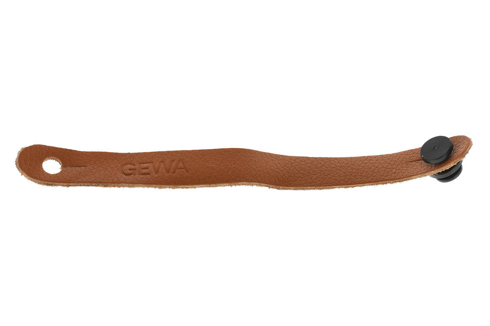 GEWA Tie Strap Schlaufe für Gitarrenriemen, Leder, braun