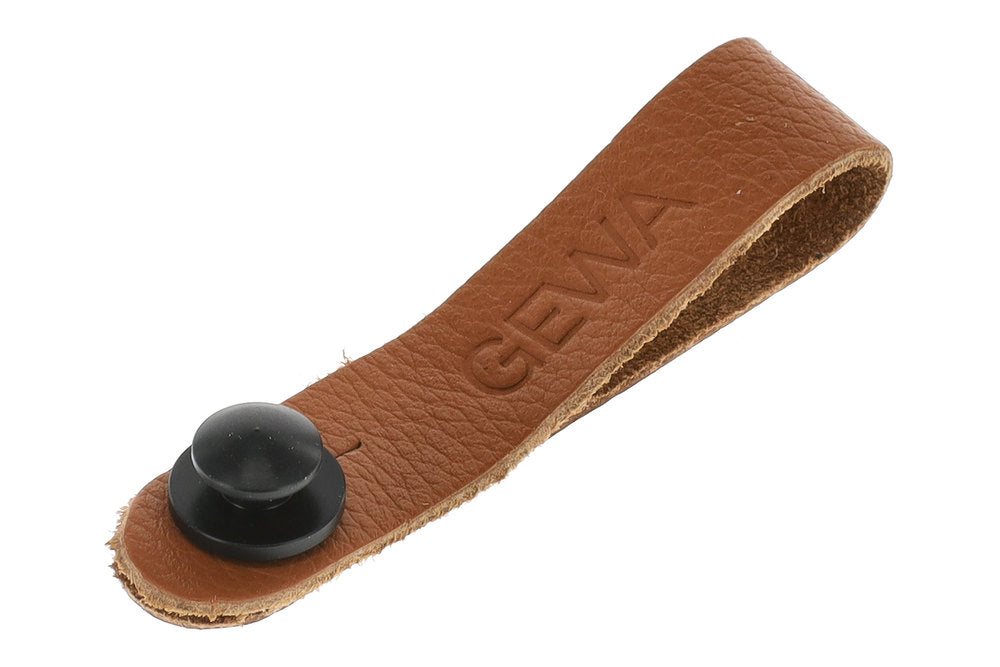 GEWA Tie Strap Schlaufe für Gitarrenriemen, Leder, braun