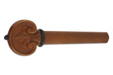 GEWA Barockwirbel aus Buchsbaum, Geige 4/4, handgeschnitzt, schwarzer Knopf und Ring