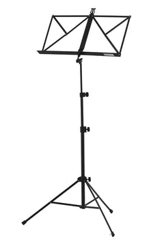GEWA leichtes Notenpult, schwarz, 50 bis 102 cm, mit Tasche