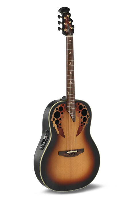 Ovation E-Akustik Gitarren Pro Series Elite Deep Bowl Non-Cutaway - Sunburst (1718-1-G)