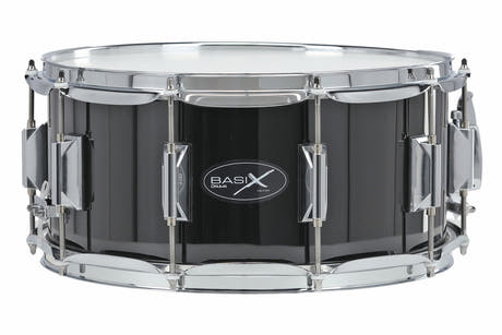 Basix Classic Wood Snare-drum 14" x 6,5", Pappel, schwarz